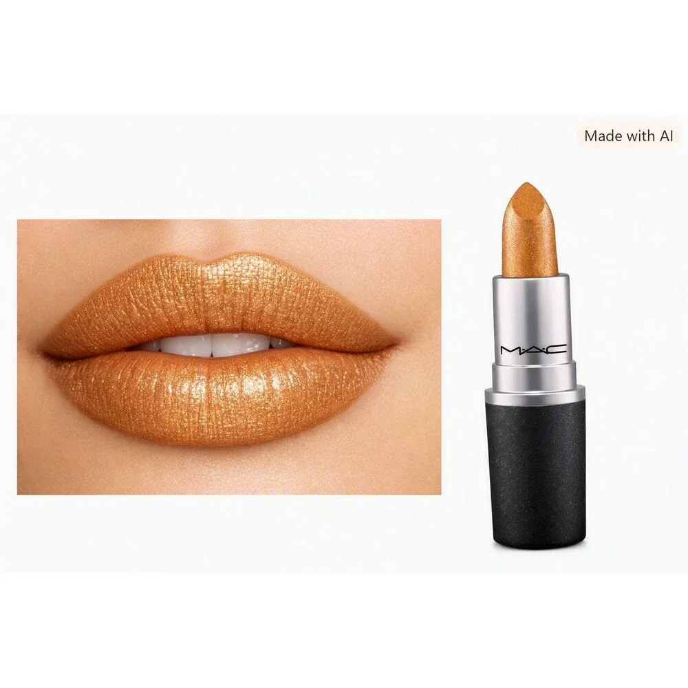 MAC Frost Lipstick 304 Bronze Shimmer 0.10 oz 3g Full Size New In Box